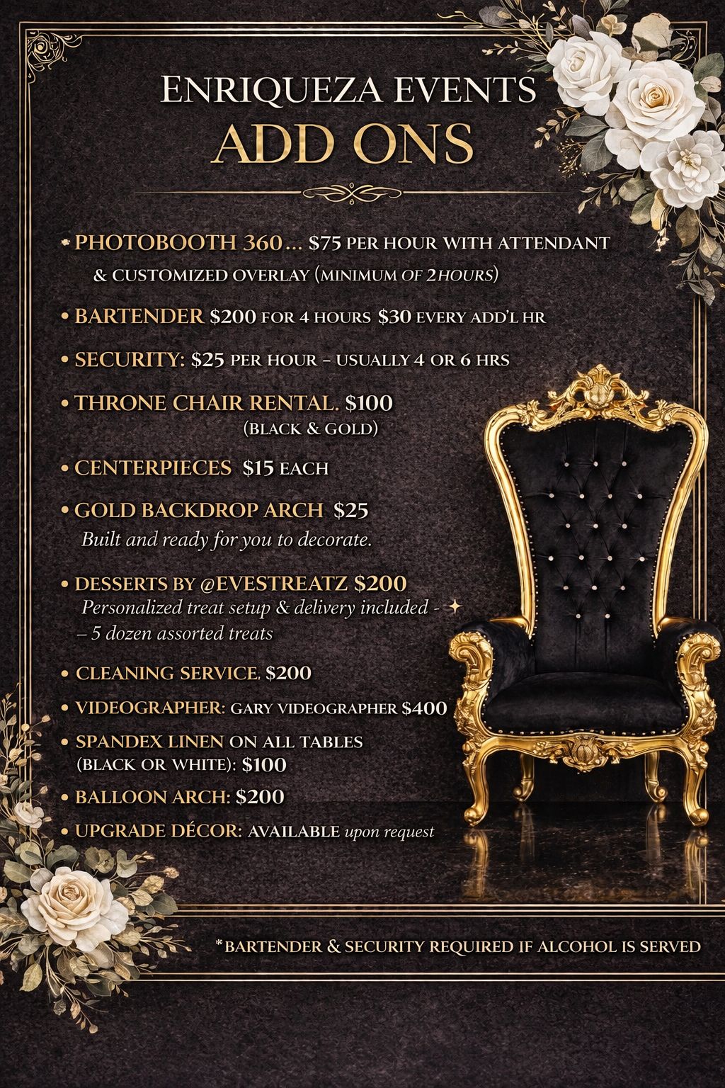 Enriqueza Events Venue Space